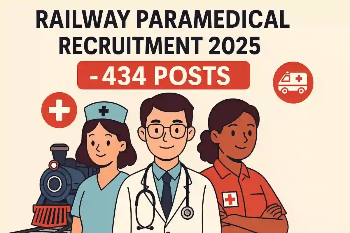 Railway Paramedical Recruitment 2025 – 434 Posts