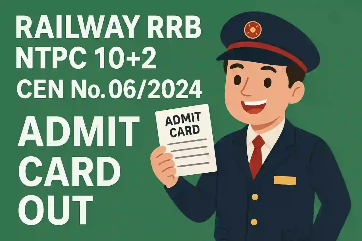 Railway RRB NTPC 10+2 CEN No. 06/2024