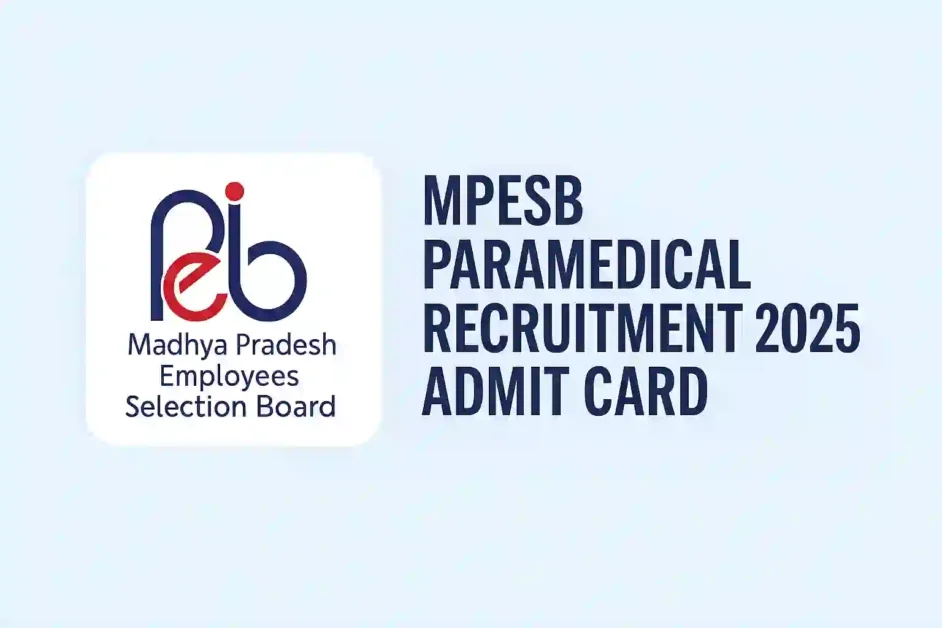 MPESB Paramedical Recruitment 2025