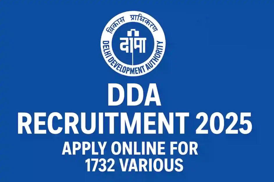 DDA Recruitment 2025