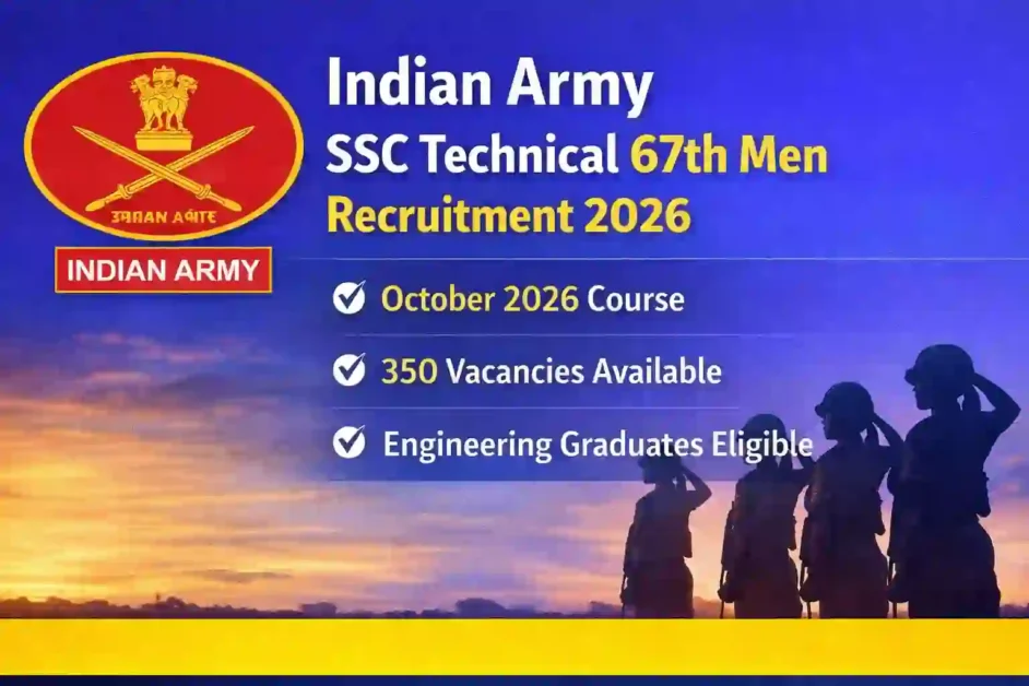 SSC Technical 67th Men Vacancy 2026 Notification